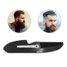 1 Pc Folding Pocket Clip Hair Mustache Beard Comb for Men 2024 - buy cheap