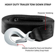 Heavy Duty Trailer Winch Strap with Hook for Jetski, Wave Runner, Towing, Car Trailer 6M Boat Winch Trailer Replacement 2024 - buy cheap
