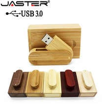 JASTER USB 3.0 Red Wooden USB+box USB Flash Drive pendrive 64GB 16G 32GB Memory stick photography wedding gifts free custom logo 2024 - buy cheap