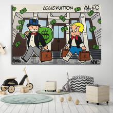 Alec monopolyingly amor é resposta quadros em tela quadro modular quadros para sala de estar cartaz na parede decoração da sua casa 2024 - compre barato