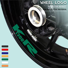 Moto rcycle roda logotipo adesivo reflexivo moto aro pneu acessórios decalques decorativos para bmw k1300r 2024 - compre barato