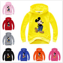 Spring Autumn Children Sweatshirts Cartoon Mickey Print Long Sleeve T Shirt Baby Boy Clothes Kid Girl Hoodies Tops Baby Costumes 2024 - buy cheap