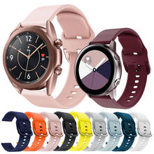 Correa de silicona Universal para Samsung Galaxy Watch 3, banda de reloj activa para Huawei GT 2 Pro 2E Honor Magic 2, 20mm, 22mm, 41mm, 45mm 2024 - compra barato