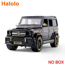 Halolo 1:24 Diecast Toy Car Model Metal Toy Vehicle Wheels G65 High Simulation Sound And Light Pull Back Car Collection Kids Toy 2024 - buy cheap