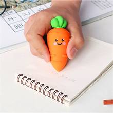 Креативная новинка мультфильм ластик морковь Мода коррекция карандаш инструменты ластик для детей обучения канцелярские принадлежности 2024 - купить недорого