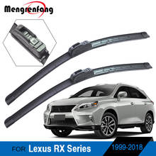 For Lexus RX RX300 RX330 RX350 RX400h RX450h 1999-2018 Car Front Windscreen Soft Rubber Wiper Blades J Hook & Push Button Arms 2024 - buy cheap