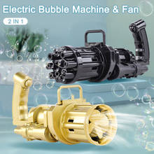 2-in-1 Kids Automatic Gatling Bubble Gun Toys Summer Soap Water Bubble Machine Electric Bubble Machine For Children Gift Toys 2024 - buy cheap