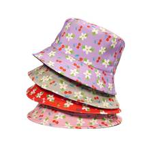 2021 Fashion Cotton flower Print Bucket Hat Men Women Fisherman Hat outdoor travel hat Sun Cap Hats 2024 - buy cheap