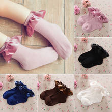 Girls Socks  Anti-slip Sock Infant Toddler Newborn Princess Ruffle Lace Sock For Baby Girls Kids Summer 0-8Years 2024 - buy cheap