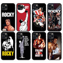 Black tpu case for iphone 5 5s se 2020 6 6s 7 8 plus x 10 XR XS 11 12 mini pro MAX back cover Rocky Balboa 2024 - buy cheap