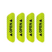 4pcs Car Door Sticker Safety Warning Mark OPEN High Reflective Sticker Waterproof Motorcycle Bike Helmet Strip Stickers 2024 - buy cheap