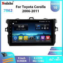 6G+128GB Carplay Autoradio 2 Din Android 10 Car Radio Multimedia Audio Player GPS Navigation For Toyota Corolla 2006 2007-2011 2024 - buy cheap