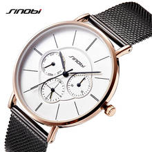 Relogio Masculino SINOBI Original Business Fashion Men's Wristwatches Casul Calender Man Quartz Watches Stainless Steel Watch 2024 - buy cheap
