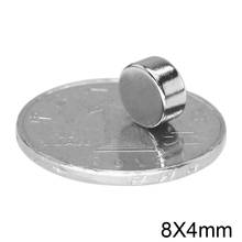 20~500PCS 8x4 Round Powerful Magnet 8mmx4mm Bulk Sheet Neodymium Magnet disc 8x4mm Permanent NdFeB Strong Magnet circular 8*4 2024 - buy cheap
