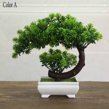 Artificial Plants Bonsai Small Tree Pot Plants Fake Flowers Potted Ornaments For Home Decoration Hotel Garden Decor 2024 - buy cheap