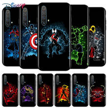 Marvel Superhero for Realme Narzo 20 10 7 6 6i 6S 5 5i 5S 3 3i 2 Pro Black TPU Soft Phone Case 2024 - buy cheap