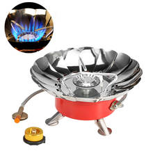 Windproof Piezo Ignition Gas Stove Outdoor Cooking Gas Burner with Extended Pipe for Camping Picnic BBQ 2024 - buy cheap