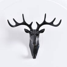 Wall Hook Vintage Deer Head Antlers for Hanging Clothes Hat Scarf Key Deer Horns Hanger Rack Wall Decoration Hanging Hook 2024 - buy cheap