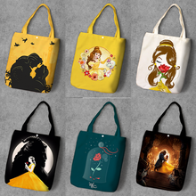 Disney Princess Beauty and Beast Anime Figures Toy Cartoon Products Cosplay Accessories Customized Shopping Bag Gifts Unisex 2024 - buy cheap