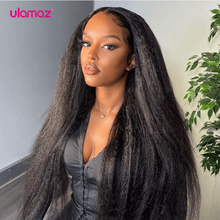 30 Inch Brazilian Kinky Straight Lace Front Wig 180 Density Lace Wig 360 Lace Frontal Wig Glueless Lace Front Human Hair Wigs 2024 - buy cheap