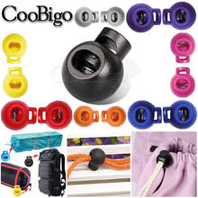 Colorful Cord Lock Spring Stop Toggle Stopper Clip Ball Round Paracord Sportswear Shoelace Lanyard Rope DIY Accessories 25pcs 2024 - buy cheap