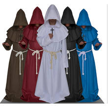Disfraz con Cruz para hombre, traje religioso de fraillar, Halloween, S, M, L, XL, 2XL 2024 - compra barato