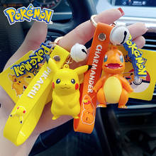 Action 6 Pcs/set Pikachu Keychain Toys Bulbasaur Jigglypuff Car Key Chain Pendants Women Bag Ornaments Model Toys For Kids Gifts 2024 - buy cheap