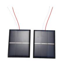 Célula solar micro-energia, 2 peças, 1.5v, 400ma, 80x60mm, para painel solar, projetos diy, brinquedo, carregador de bateria 2024 - compre barato