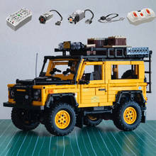 Carrinho de brinquedo educacional, brinquedo de montagem de veículos off-road suv, alta tecnologia moc, defender, presente de aniversário para crianças 2024 - compre barato