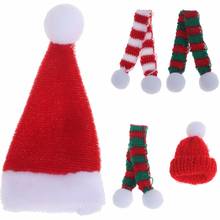 Miniature Accessories Christmas hat scarf 1:12 mini Decoration for christmas Lollipop for doll 2024 - buy cheap