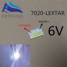 SAMIORE ROBOT 500pcs Lextar LED Backlight Mid Power LED 0.5W 7020 6V Cool white 40LM TV Application 2024 - buy cheap