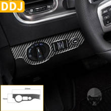 For Dodge Charger 2011-2014 Carbon Fiber Interior Stickers LD SXT SRT8 Headlight Adjustment Button Sticker Dim Car Accessories 2024 - buy cheap