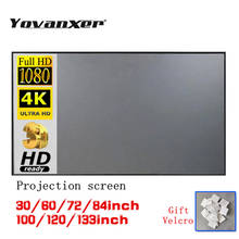 Yovanxer Projector Screen Anti Light 120Inch Reflective Fabric Cloth Projection for YG300 Projetor XGIMI DLP LED Home Theater 2024 - buy cheap