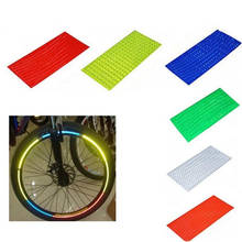 8pcs/lot Bicycle Reflective Stickers Bike Reflector Fluorescent MTB Bike Bicycle Sticker Wheel Reflective Sticker Cycling Decals 2024 - buy cheap