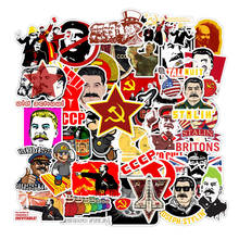 50PCS Mixed Soviet Union Stalin USSR CCCP HET Stickers Waterproof PVC Skateboard Guitar Luggage Motorcycle Sticker Kid Toy 2024 - buy cheap