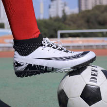 Men Child Soccer Boots High Tops Football Boots Indoor Training Sock Ankle Shoes Turf Futsal Ankle Shoes Size 35-44 2024 - buy cheap