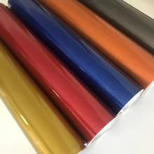 Premium Gold Blue Red Grey Orange Gloss Metallic Vinyl Car Wrap Foil With Air Free Glossy Pearl Car Wrapping 2024 - buy cheap