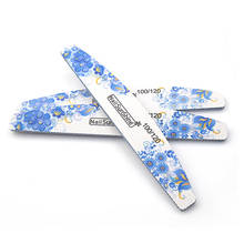 5 Pcs/Lot Nail Files 100/120 Nail Buffer Manicure Moon Boat Thick Sandpaper Sanding Files Emery Board Washable Limas Salon Tools 2024 - buy cheap