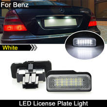 Luz LED blanca trasera para matrícula de coche, lámpara para Mercedes BENZ S-CLASS W211 C-CLASS W203 W219 SLK R171 2024 - compra barato
