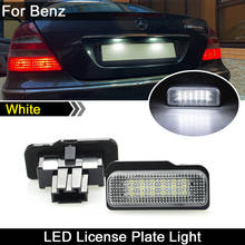 For Mercedes BENZ S-CLASS W211 C-CLASS W203 W219 SLK R171  Car Rear white LED license plate light number plate lamp 2024 - buy cheap