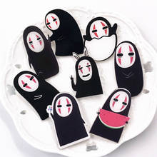 8PCS Anime No Face Man Icons on The Pin Kawaii Icon Badge Bacges on Backpack Badges for Clothing Acrylic Badges Brooch 2024 - buy cheap