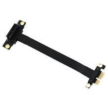 90 Degree Pci-E Pci Express 1X To 1X Slot Riser Card Converter Extender Ribbon Adapter Extension Cable Pci-E X1 Gold Plated For 2024 - buy cheap