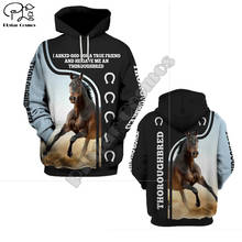Mens horse 3d print hoodies autumn long sleeve Sweatshirts jacket women unisex pullover tracksuit with hood hoody autumn outwear 2024 - buy cheap