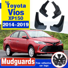 Guardabarros para Toyota Vios Yaris Sedan 2014 ~ 2019 XP150, guardabarros, protector contra salpicaduras, accesorios 2015 2016 2017 2024 - compra barato