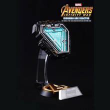 New 1:1 MARVEL AVENGERS Iron Man Mk50 ARC Reactor Tony Stark Heart of Mark Figure LED Light Model Toys Chest Lamp Christmas Gift 2024 - buy cheap