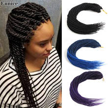 Ombre Braiding Hair Senegalese Twist Crochet Hair Extensions Synthetic Crochet Braids Grey Blonde Colors 14/18/24inch Eunice 2024 - buy cheap