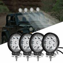 4pcs Car LED Bar Worklight 27W Offroad Work Light 12V Light Interior LED 4x4 LED Tractor Headlight Spotlight for Truck ATV 2024 - buy cheap