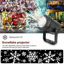 LED Christmas Snowflake Laser Projector Light Snow Outdoor Garden Landscape Lamp 2024 - buy cheap