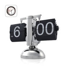 NOCM Black Retro Flip Down Clock-Internal Gear Operated Flip Home Clock USA Shipping 2024 - buy cheap