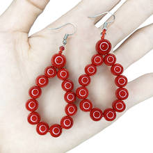 Big Circle Earring for Women Artificial Coral Dangle Drop Earings Fashion Ear Ornament Girls Gifts Jewelry Korean Fashion B515 2024 - buy cheap
